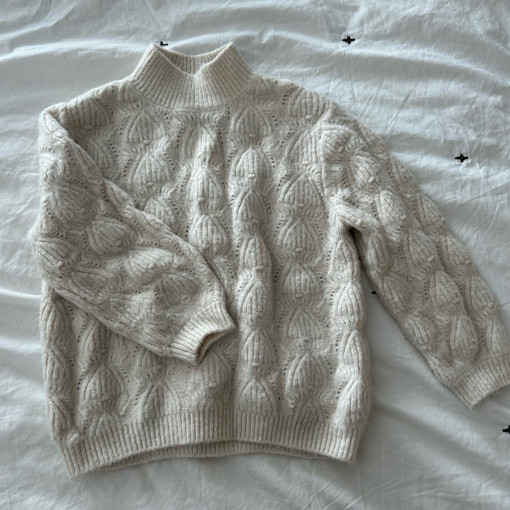 Zara Cream Knit Sweater